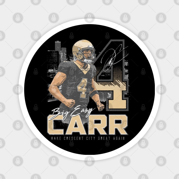 Derek Carr New Orleans Big Easy Magnet by danlintonpro